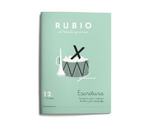 12 Escritura RUBIO | Cuaderno para mejorar la letra y la ortografía | +10 años