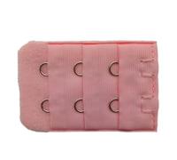 12 extensiones de sujetador para mujer, 3 filas, 2 ganchos, hebilla de extensión de ropa interior elástica, suave y cómodo, cierre de sujetador, correa de extensión, rosa B