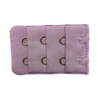 12 extensiones de sujetador para mujer, 3 filas, 2 ganchos, hebilla de extensión elástica para ropa interior, suave y cómodo, cierre de sujetador, correa de extensión, color morado claro