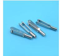 12 extremos de varilla de enlace de horquilla de metal para engranaje de dirección de avión RC, diseñados para M2 y para varillas de carbono roscadas M3 o barras de tracción de acero de alambre (M2)