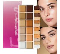 12 Farben Creme Concealer Palette - Professionelle Full Coverage Abdeckcreme & Farbkorrektur - Wasserfeste -Palette gegen Augenringe, Rötungen & Pickelmale - Langanhaltendes Gesicht-Makeup für r
