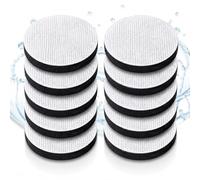 12 Filtros para Brita Fill &Go,Filtro Jarra para Brita de Carbón Activo | Reduce cloro, metales y micropartículas desde 30 µm, hasta 4 semanas por disco para botella Brita y jarra filtrante