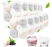 12 filtros para fuente de agua para gatos compatibles con fuente para beber Catit PIXI, filtros de carbón activado para fuente de mascotas, filtro de repuesto con sistema de triple filtración