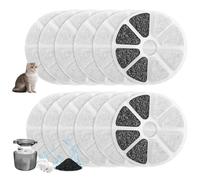 12 filtros para fuente de gato Philips PAW3210/02, sistema de filtro triple, filtro de carbón activo, filtro de agua, filtro de agua de repuesto, filtro de fuente de gato, filtro de agua para fuente