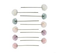 12 flores artificiales de crisantemo simples pero elegantes para decoración del hogar, 32 cm de altura, para varios arreglos (colores surtidos)