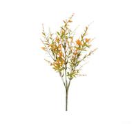 12 flores artificiales de otoño para exteriores, tallo de 35 cm de largo, plantas de plástico resistentes a los rayos UV, para jardín, cesta colgante, centro de mesa de boda, decoración multicolor