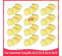 12 fundas de paños de vapor para aspiradora de mano Karcher Easyfix SC2 SC3 SC4 SC5, almohadillas de limpieza de microfibra.