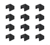 12 fundas de silicona para bloques de calefacción de impresora 3D, compatible con CR10 y para modelos Ender3, quemadura de boquilla e impresión consistente