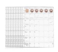 12 fundas para monedas para álbumes de colección de monedas, 42 compartimentos de 29 mm, almacenamiento para 2 euros, tarjetas de cambio, carpeta de álbumes, bolsa para monedas para monedas fundas