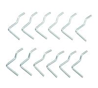 12 ganchos metálicos para panel de banco