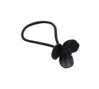 12 gomas para el pelo anudadas con flores de tres hojas, gomas para el pelo para mujer, bandas elásticas para el pelo, cuerda elástica para el pelo, accesorio para el cabello, color negro