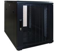 12 HE, pequeño armario para servidor, con puerta frontal perforada (Alto) 600 x 800 x 634 mm