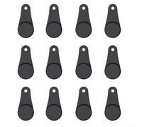 12 hebillas magnéticas de silicona para sujetar papel pergamino de freidora de aire, clips de forro resistentes al calor para un ajuste seguro, rojo, negro y gris (negro)