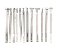 12 Herramientas de Grabado Y Repujado de Cuero, Herramienta de Sello de Cuero, Herramienta de Patrones de Estampado de Trabajo de Cuero, Juego de Punzones de Sello de Diferentes Formas, Herramientas P