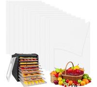 12 Hojas De Deshidratador De Silicona, 28,5 X 38,5cm Cuadradas Para Deshidratadoras Deshidratadoras, Esteras Antiadherentes Para Deshidratadores De Frutas, Reutilizables, De Silicona, Para Secadores