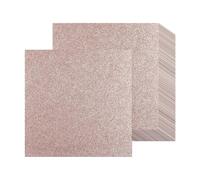 12 hojas de papel de cartulina con purpurina de oro rosa de 30 x 30 cm, papel grueso con purpurina de 250 g/m², cartulina brillante para álbumes de recortes, proyectos de arte, tarjetas de