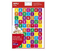 12 Hojas Gomets de Colores Con Letras Impresas Apli 16727
