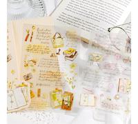 12 hojas Rub On Adhesivo Transferencias Pegatinas Rub Ons Transfer Stickers Accesorios Pegatinas Scrapbooking Decoración Artística y Artesanal para Álbum, Ordenador Portátil DIY