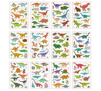 12 Hojas Tatuajes Temporales De Dinosaurio Tyrannosaurus Rex Impermeables Y Adorables Ideales Para Niños Perfectos Para Fiestas Navideñas Y Como Pegatinas De Dibujos Animados