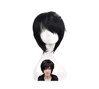 12"Hombres Corto Cosplay Pelucas llenas Resistencia al calor Fibra Pelo sintético La Tumba Perdida Kylin Zhang Orihara Izaya