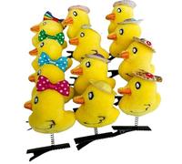 12 horquillas únicas de pato, suaves y divertidas, accesorio de pelo de moda para mujeres y niñas, uso diario