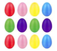 12 huevos brillantes para juego sensorial, mejora las habilidades del ritmo y la coordinación motora fina, coordinación segura de la mano