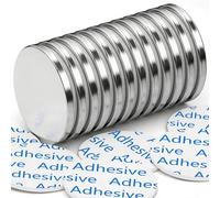 12 imanes fuertes, 30 x 3 mm, 8 kg, extrafuertes, imanes de neodimio, imanes de nevera con pegamento de doble cara, imanes fuertes permanentes de tierras raras para pizarra, herramientas, manualidades