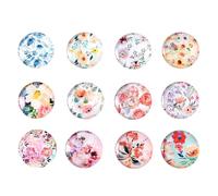 12 Imanes Nevera Flores, Coloridas y Lindas Pizarra Blanca, Imanes de Nevera para Niños, Hermosos Imane de Vidrio, Imane Colores Adecuados para Decorar Neveras, Pizarras, Cocinas, Oficinas