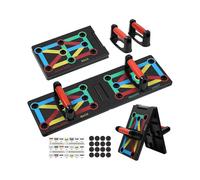 12 In 1 Foldable Push Up Rack Board Train Gym Fitness System Workout Exercise Stands for Body Training