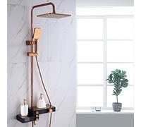 12- In Shower Set Shower System with Temperature Display Wall Mount Shower Faucet Set with Rainfall Shower Head Handheld Shower and Tub Spout Faucet