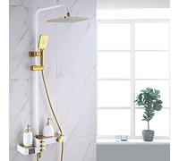12- In Shower Set Shower System with Temperature Display Wall Mount Shower Faucet Set with Rainfall Shower Head Handheld Shower and Tub Spout Faucet