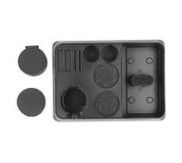 12 IN1SESPRESSO KNOCH BOX, Station de tamponner, boîte d'organisateurs à café pour 51/53/58 mm Tamper Portafilter Puck Puck Accessoires et barre de café, base de la station en