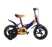 12 Inch Children Bike Professional Integrated Design Lightweight Kids Bike with Training Wheel for Ages 1-5 Years Old Blue