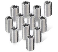 12 Inserti Filettati da M8 a M10, Inserti Filettati, Inserto per Riparazione Filettatura, Strumento di Estensione Filettatura Maschio, Forniture per Riparazioni in Acciaio Inossidabile