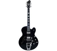 12 JAZZ MODELS. HAGSTROM Guitarra de cuerpo hueco TREMAR HJ 500 BLK.