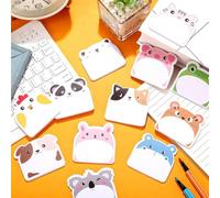 12 juegos/360 notas adhesivas con forma de animal, almohadilla adhesiva autoadhesiva para oficina, hogar, suministros diarios de fiesta (12 unidades)