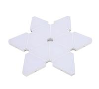 12 Juegos de Paneles de Luz Triangulares, Luz de Pared LED Triangular RGB para Aplicaciones de Juegos, Control Remoto de Sonido Montado en la Pared