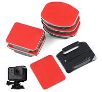 12 Juegos de Soportes Adhesivos Compatibles con Gopro, Soportes para Casco, Adhesivos para Casco, Soportes Curvos Y Planos Compatibles con CáMaras Gopro Hero