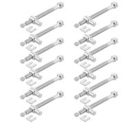 12 Juegos Tornillo Tensor de Cadena de Metal Plata | Ajuste Directo, Soporta Regulaciones Repetidas, Mantenimiento Sencillo, Reduce Desgaste Intenso, con Arandelas y Tornillería
