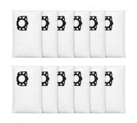 12 KFI 357 Bolsas de aspiradora compatibles con Kärcher WD2 Plus WD3 KWD1-3 | Sustituye a la aspiradora 2.863-314.0, compatible con aspiradoras WD2, WD3, KWD1-3, SE4001 y SE4002 en seco y húmedo.
