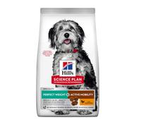 Hill's Perfect Weight & Active Mobility Medium - Pienso seco para perros medianos para control de peso y movilidad - Pollo - Cantidad: 12 kg