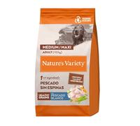 12 kg Nature's Variety Healthy Grains Adult Medium Maxi Pescado Blanco pienso para perros