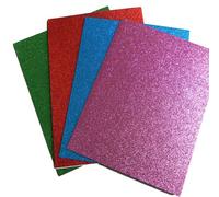 12 Láminas Goma Eva glitter Olef hoja 40x60 cm