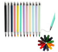 12 Lapiz Infinito Lápices De Colores Eternos, Lápiz, Sin Puntas, Con Goma De Borrar, Regalo Para Niños, Juego De Lápices Eternos (Color 12)