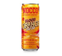 12 latas | BEBIDA NOCCO BCAA | Blood Orange Del Sol 330 ml | BCAA | 105 mg de cafeína | Bebida energética | Buxtrade