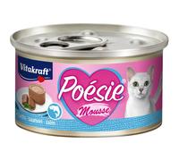 12 Latas - VITAKRAFT Comida para Gatos Poesie Mousse, Salmón - Húmeda