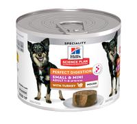Hill's Science Plan Perfect Digestion Adult Small & Mini Pavo Perros Latas 200 Gr
