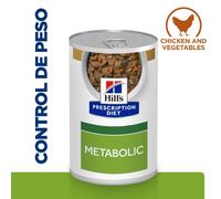 Hill´s Prescription Diet Metabolic Weight Management Estofado Pollo Y Verduras Perro Latas 354 Gr