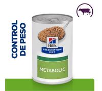 12 latas x 370 g Hill's Prescription Diet Metabolic Vacuno y Verduras lata para perros ¡Pack Ahorro!