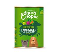 Edgard & Cooper Adult Grain Free Cordero y Ternera Perro Latas 400 gr